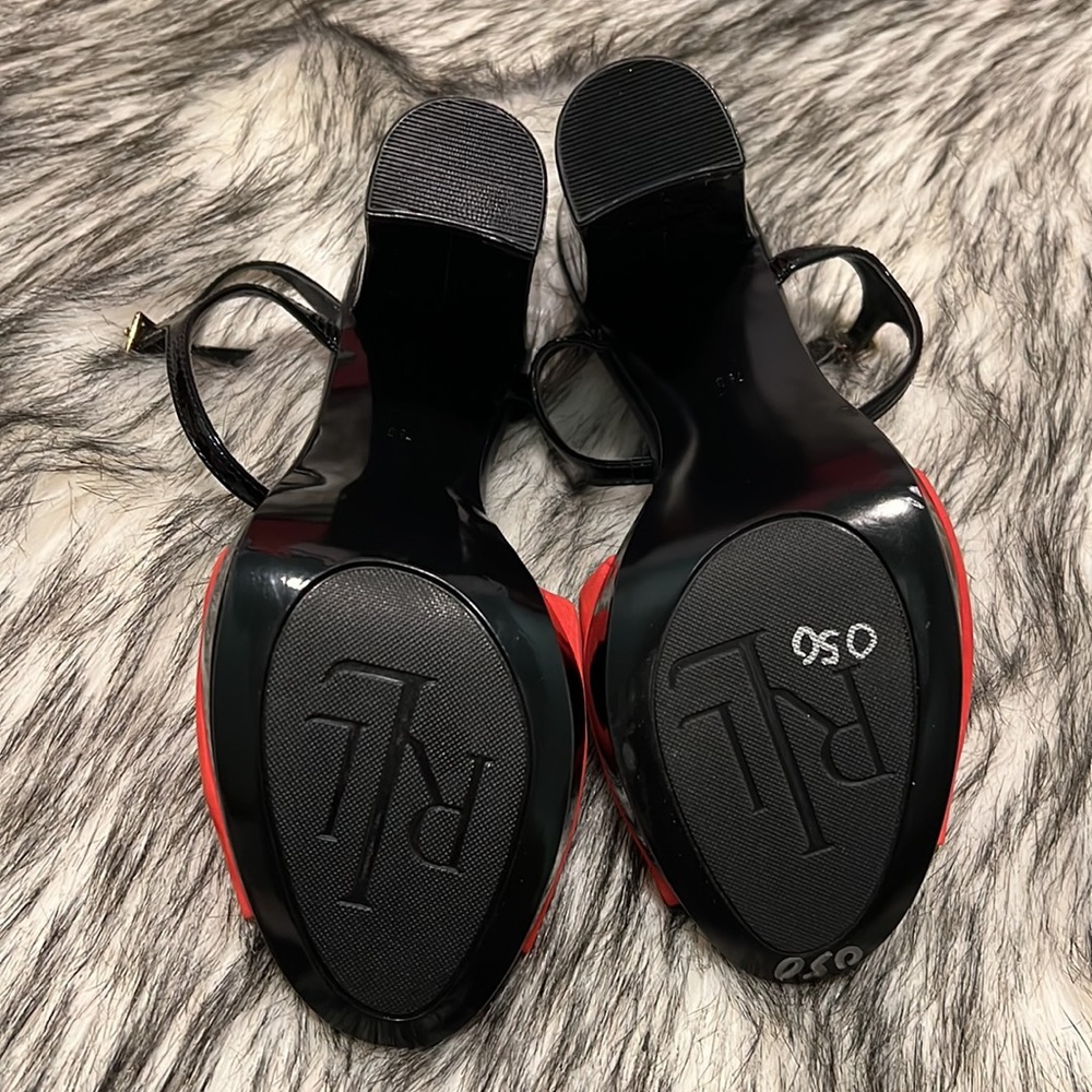 NWOT Ralph Lauren Beatrix Leather Sandal 7.5 - Picture 9 of 12